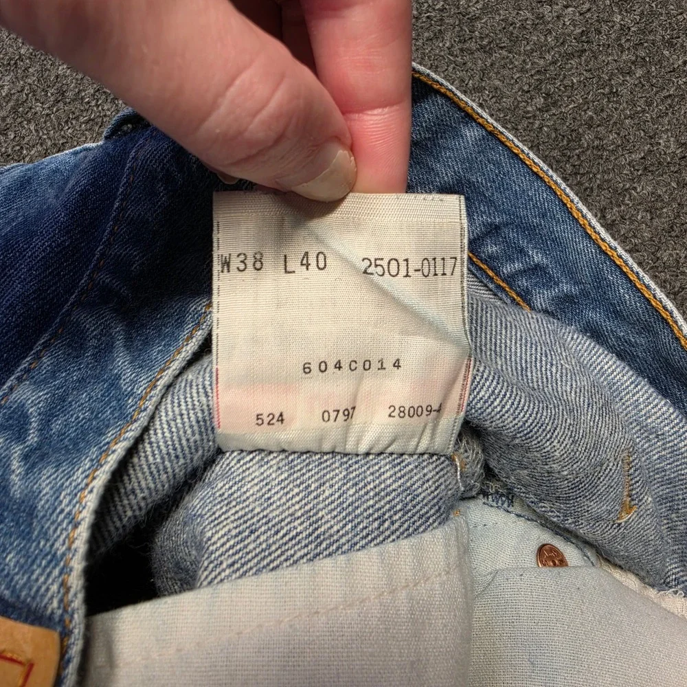 VTG Levis 501 XX Jeans Blue Mens 38x40 (Fits 37x36) Straight Leg Button Fly USA